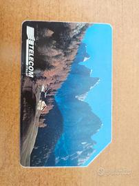 Scheda telefonica a tiratura limitata. Dolomiti 
