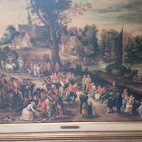 Cornice con stampa di dipinto. Quadro 