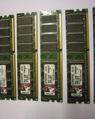 Memoria Ram DDR -184pin PC3200 -400 vecchi desktop