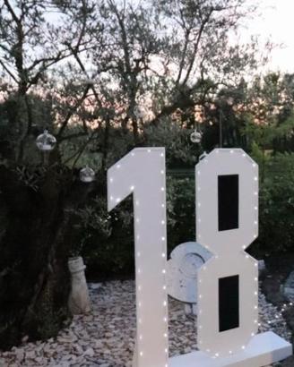 Numero 18 per festa Compleanno