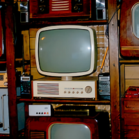 tv vintage antico design televisore epoca