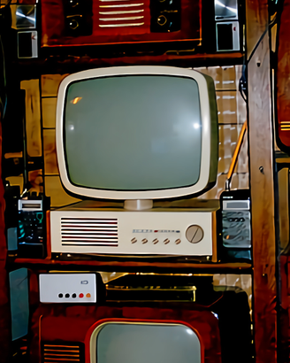 tv vintage antico design televisore epoca