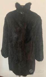 Cappotto pelliccia nera vintage 44 cond.eccellenti
