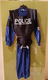 Costume di carnevale per bambino 7-8 anni Polizia