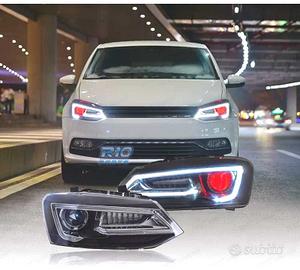 FARI PER VOLKSWAGEN VW POLO 6R 09-17 BARRE LUMINOS