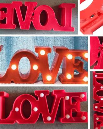 Scritta Love con 10 luci 