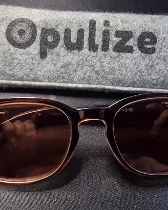 occhiali da sole da lettura opulize con custodia