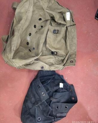 BORSA CASERMA ESERCITO AMERICANO OD Verde 100% Cotone Grande Borsa - Foto 2