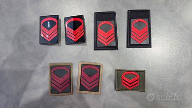 set gradi militari da graduato capo