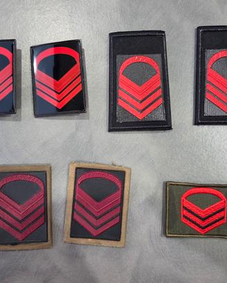 set gradi militari da graduato capo