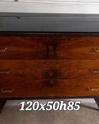 Cassettiera Art Deco anni 60