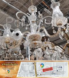 Codice: 268662 LAMPADARIO 3 LUCI CON PENDENTI IN