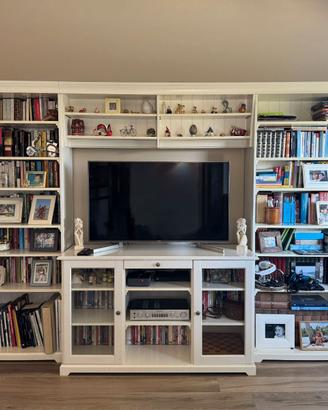 Libreria mobile tv con vetrinetta