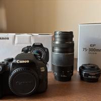 Canon EOS 700D + 24mm 2.8 + 75-300 4-5.6