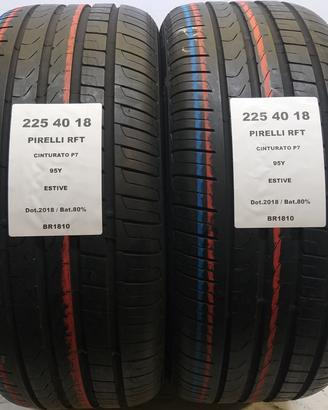 2 GOMME 225 40 18 PIRELLI RFT BR1810