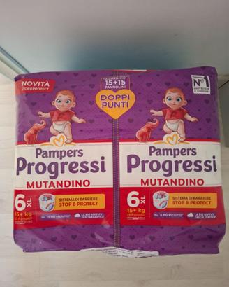 Pampers progressi mutandino n. 6 XL