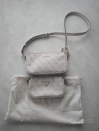 Borsa Guess tracolla color tortora usata