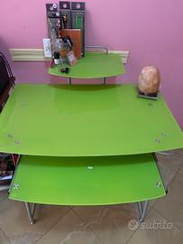 Scrivania  vetro temperato