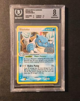Blastoise #14 Stamped - BGS 8 Strong