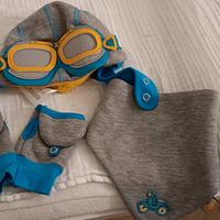 set berretto, guanti, scaldacollo