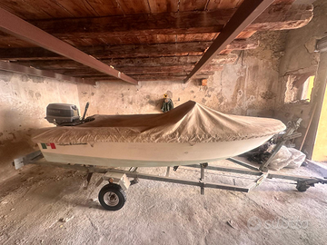 Barca con carrello omologato