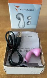 Auricolare singolo rosa Techmade