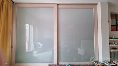 porta scorrevole in frassino naturale 