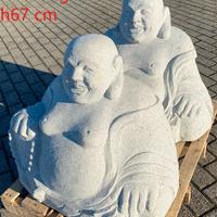 Buddha in vera pietra granito per giardino Zen