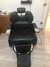 Sedia da parrucchiere - professionale nera