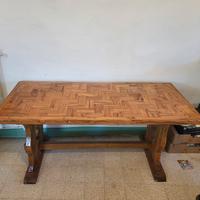Tavolo con pianale di olivo 
