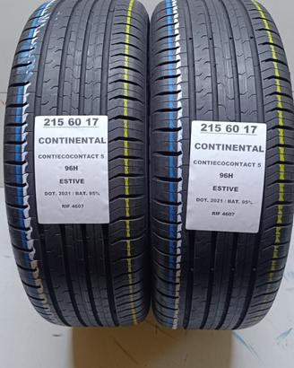 2 GOMME 215 60 17 CONTINENTAL RIF4607