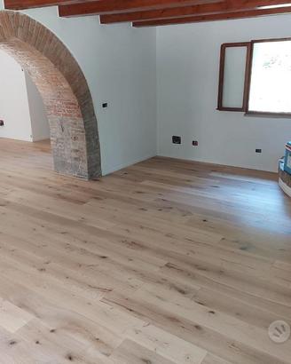 Parquet tavola spazzolata oliata nodata a Pesaro