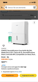 Deumidificatore Comfee pari al nuovo