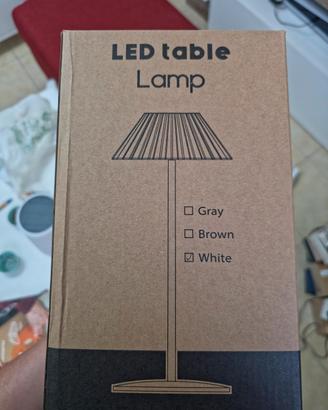 Lampada da Tavolo GGII Senza Fili Batteria Bianca
