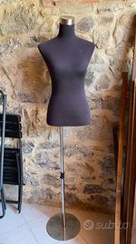 Busto manichino con base