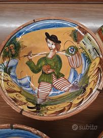 collezione di piatti Maiolica Montelupo decorativi