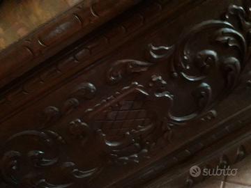 Cassapanca con appendiabiti