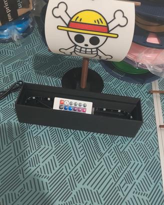 Porta Funko one piece + led e bandiera