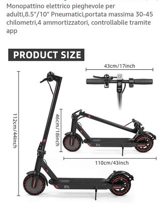 monopattino elettrico adulti pieghevole nuovo 