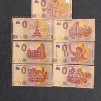 7 banconote da 0 euro 