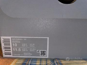 Scarpe Nike Air Force 1 ‘07  eur 44