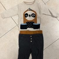 Completo neonato maglioncino pantaloni
