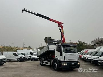 Iveco eurocargo 180e25 gru+ ribaltabile
