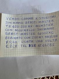 CANNA DA PESCA X STORIONI SHIMANO