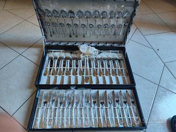 set posate in oro 24k 