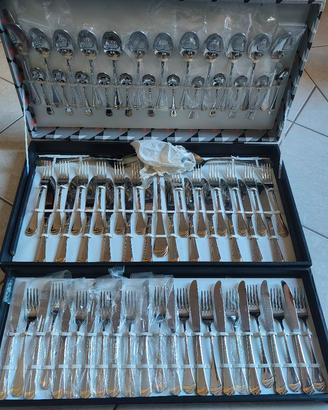 set posate in oro 24k 