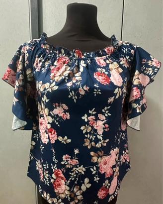 🦋Bluse shein maniche corte floreale M 🦋