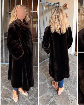 Pelliccia vera Castoro Luna marrone taglia 48