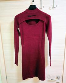 Karl Lagerfeld Abito Maglia Bordeaux – Donna Tg S
