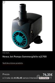 Pompa di risalita newa 1700lh